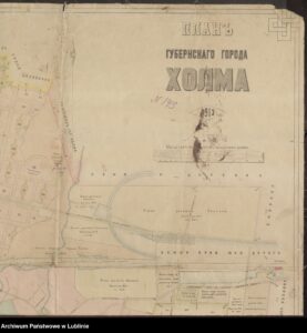 Plan gubernskogo goroda Cholma Miasto Chełm