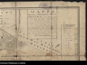 Mapa realności powiatowego miasta Chełma